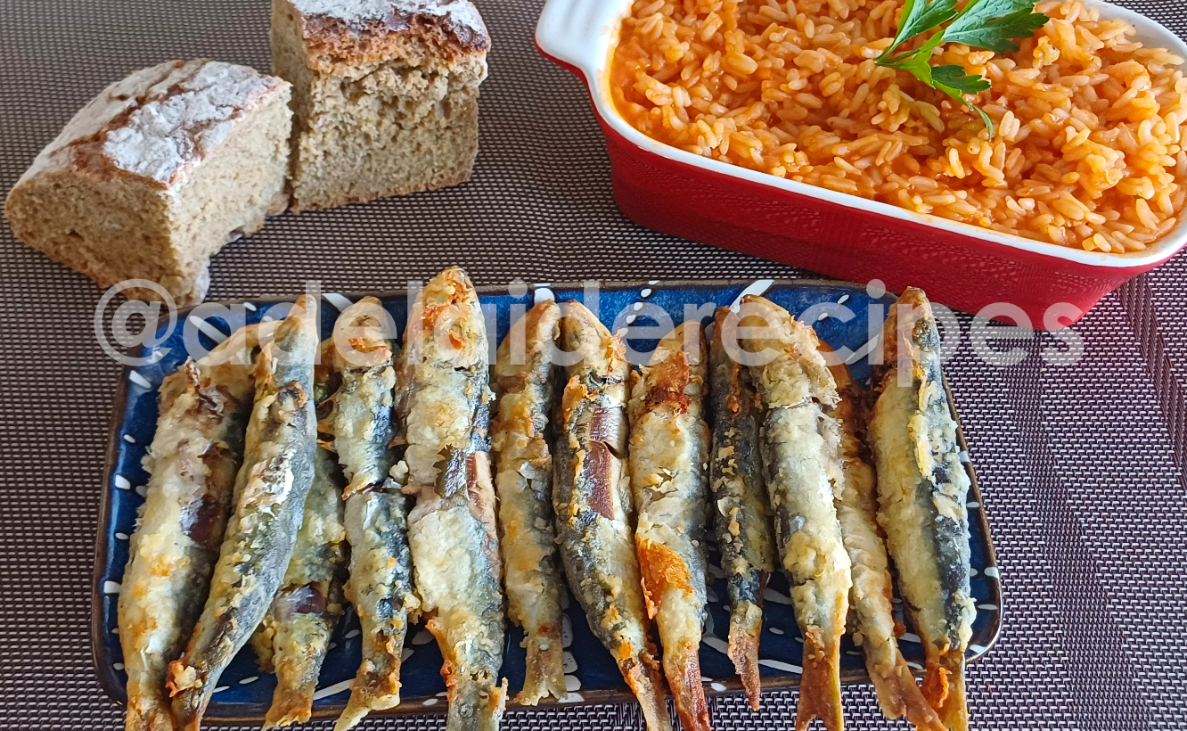 Petingas com Arroz de Tomate