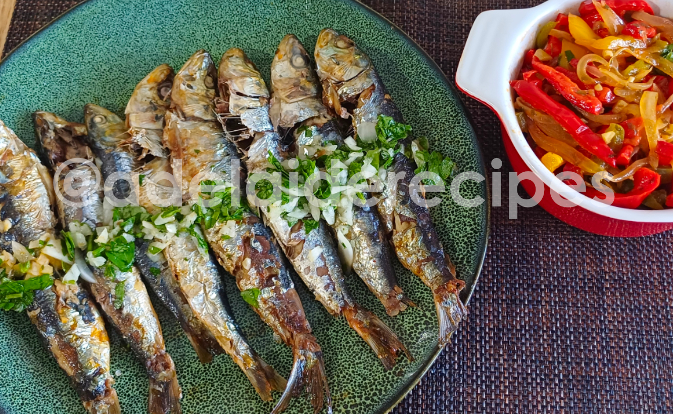 Sardinhas Assadas e Salada de Pimentos